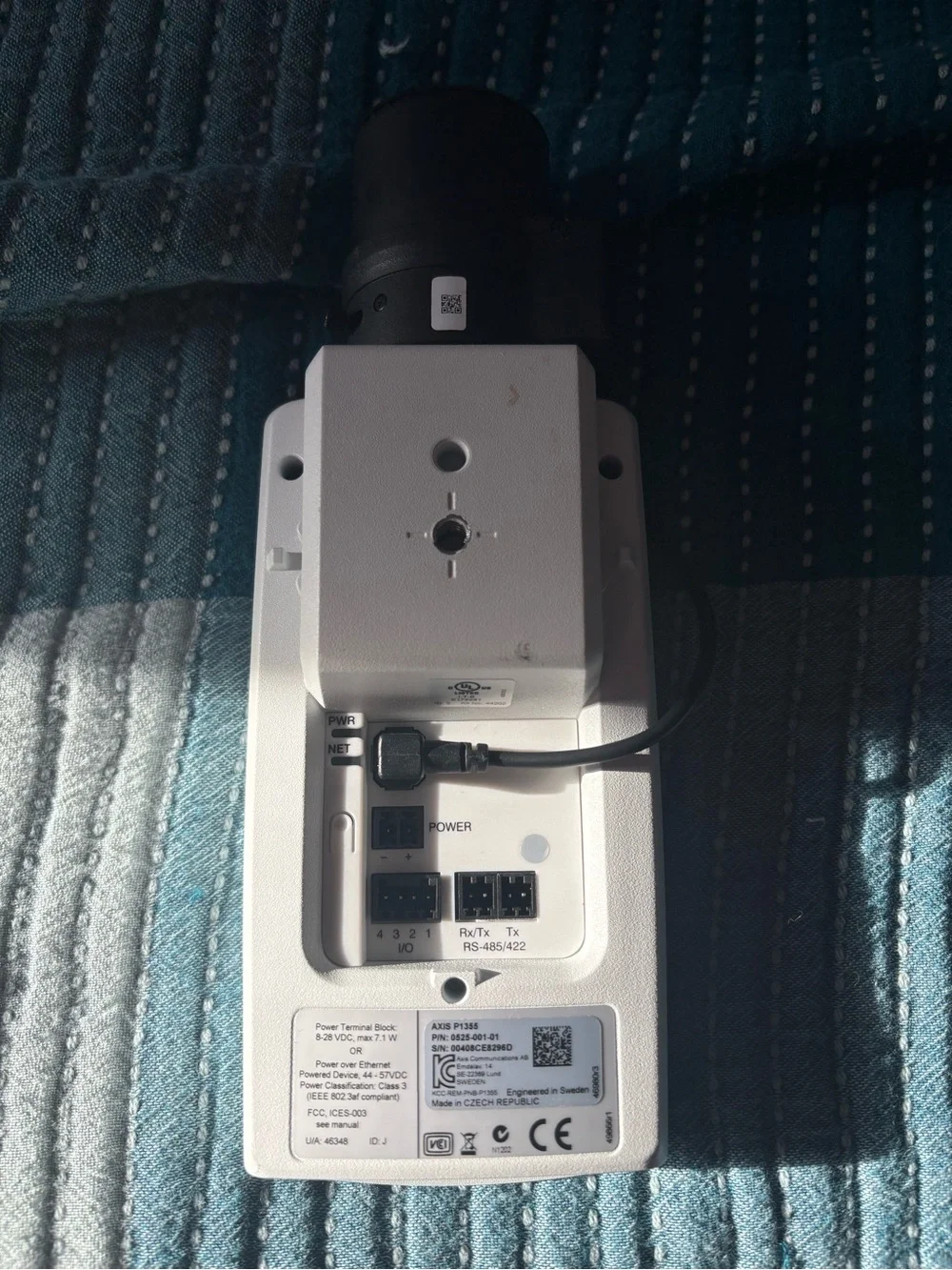 Axis P1355 0525-001-01 Network Security Camera Untested
